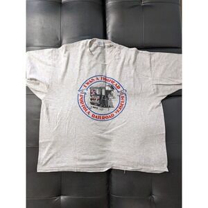 Vintage "I Was Hoghead at the Portola Railroad Museum" Single Stitch T-Shirt XXL